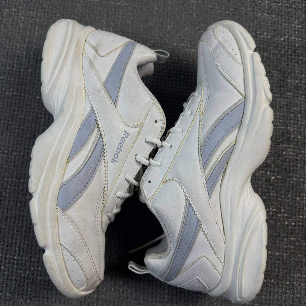 Reebok Royal Bridge 3 Women Size 7.5 White Blue Chunky Y2K Dad Sneakers
